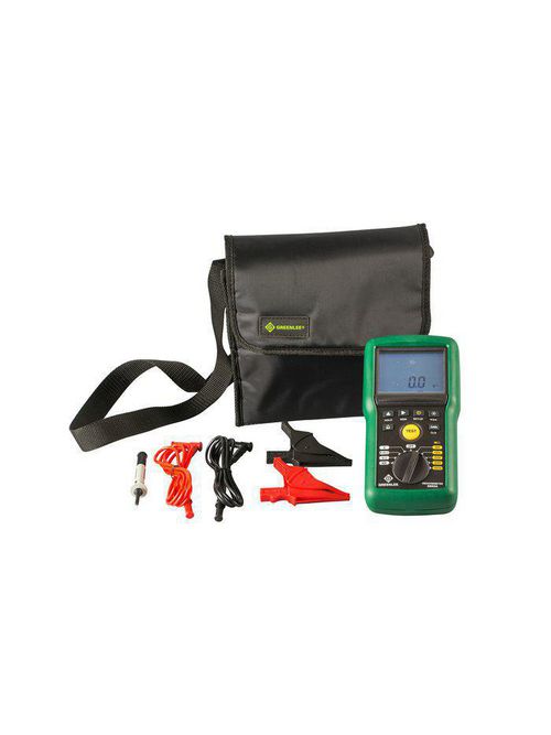 Product image for Greenlee 5882A-C 1kV Megohmmeter / Insulation Tester, w/ Leads, Clips, Probe, Case & Calibration Certificate