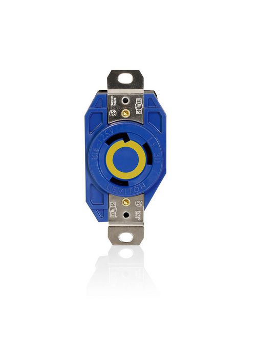 LEV 2610-BU L5-30 BLUE SINGLE RECEP LEV 2610-BU L5-30 BLUE SINGLE RECEP