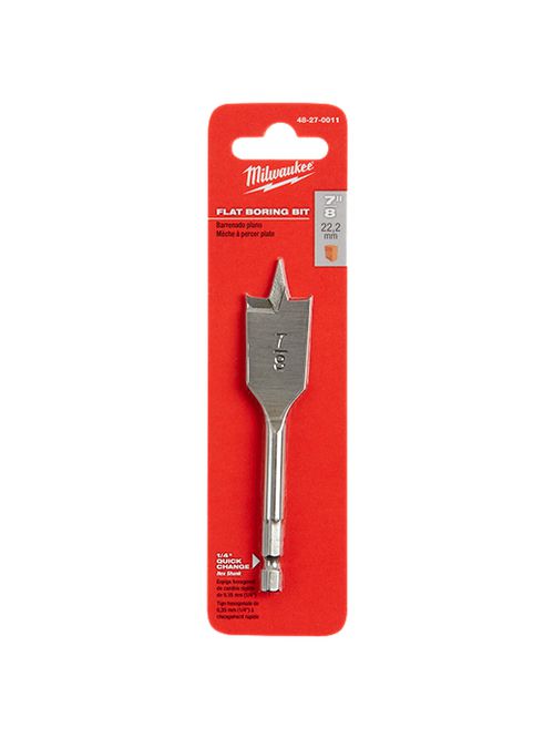 Milwaukee 48-27-0011 7/8" x 4.5" Flat Boring Bit Milwaukee 48-27-0011 7/8" x 4.5" Flat Boring Bit