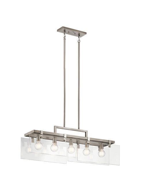 Product image for Kichler 44124CLP Linear Chandelier 5Lt