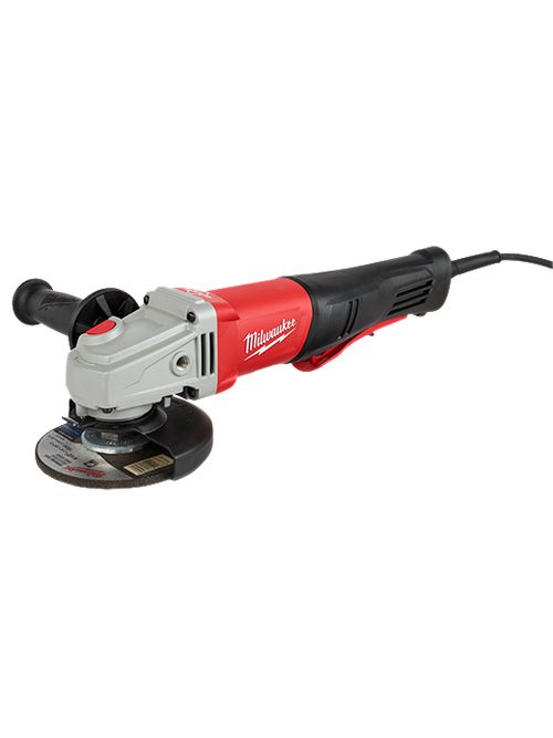 Product image for Milwaukee 6143-31 11 Amp 4-1/2" / 5" Braking Small Angle Grinder Paddle No-Lock