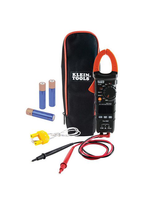 Klein CL380 Digital Electrical Tester, AC/DC Clamp Meter, Auto-Ranging, 400 Amp Klein CL380 Digital Electrical Tester, AC/DC Clamp Meter, Auto-Ranging, 400 Amp