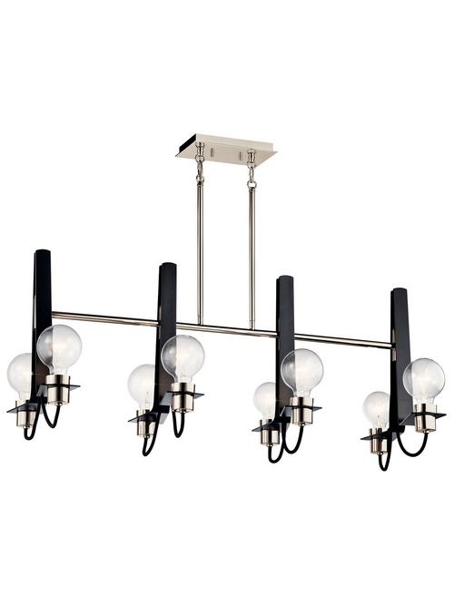 Product image for Kichler 44120PN Linear Chandelier 8Lt