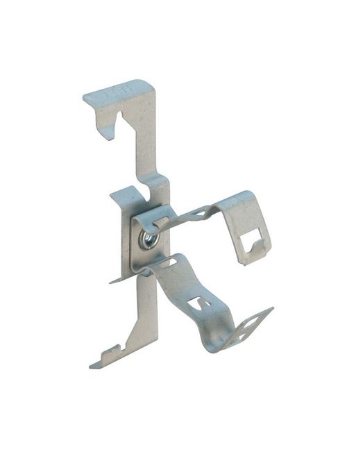 Product image for Caddy 8Z34812M Snap Close Conduit to Rod/Wire Clip, 1/2", 3/4" EMT, 0.71"-1.18" OD, 1/2", 5/8" Rod