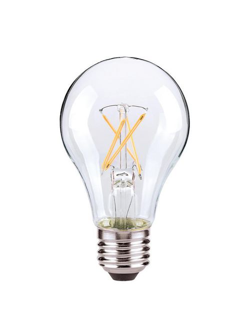 Product image for Satco S29879 8 Watt A19 LED; Clear; Medium base; 2700K; 800 Lumens; 120 Volt