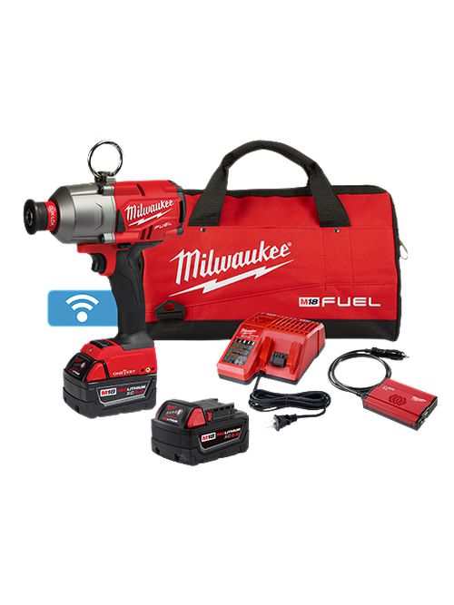 Product image for Milwaukee 2865-22 M18 FUEL™ 7/16" Hex Utility High Torque Impact Wrench w/ONE-KEY™ Kit