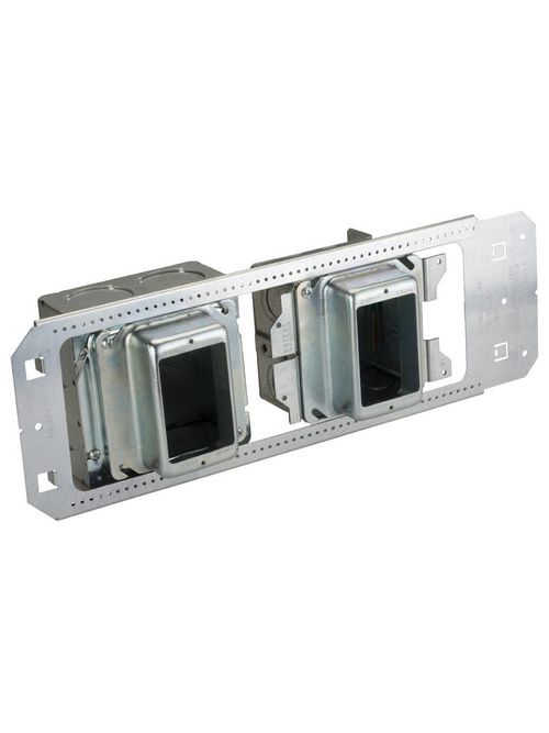 Product image for Caddy A1BF3G43N Caddy All-in-One Between-Stud With Removable Mud Ring, Multi-Box, (4) 1", (4) 1-1/4" Knockouts, 1 Gang, 42 in? Box, 1-1/4" Drywall, 3-5/8"