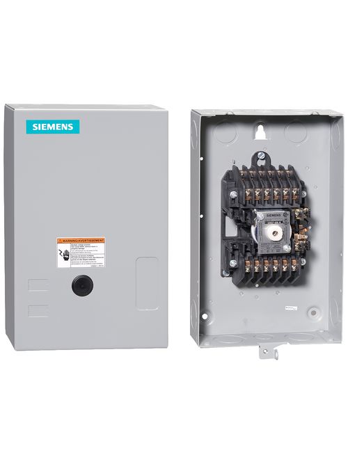 Siemens Industry CLM1B12120 110/120 VAC 20 Amp 12-Pole 12NO NEMA 1 Mechanically Held Lighting Contactor Siemens Industry CLM1B12120 110/120 VAC 20 Amp 12-Pole 12NO NEMA 1 Mechanically Held Lighting Contactor