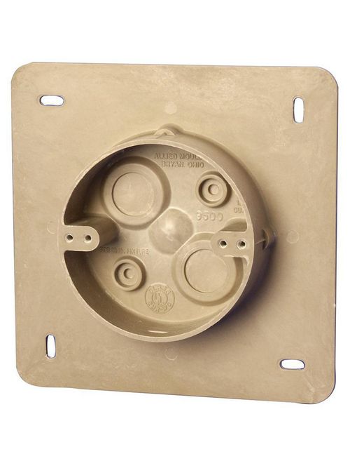 Allied Moulded Products AC9500 4 x 1-1/4 Inch 12 In Fiberglass Round Fixture Outlet Box Allied Moulded Products AC9500 4 x 1-1/4 Inch 12 In Fiberglass Round Fixture Outlet Box