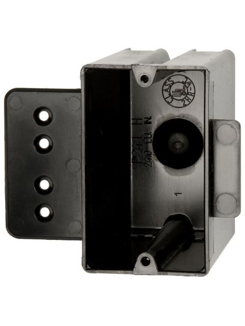 Allied Moulded Products P-241H 3-9/16 x 2-1/4 x 3-3/4 Inch 24 In 1-Gang PVC Switch/Receptacle Outlet Box Allied Moulded Products P-241H 3-9/16 x 2-1/4 x 3-3/4 Inch 24 In 1-Gang PVC Switch/Receptacle Outlet Box