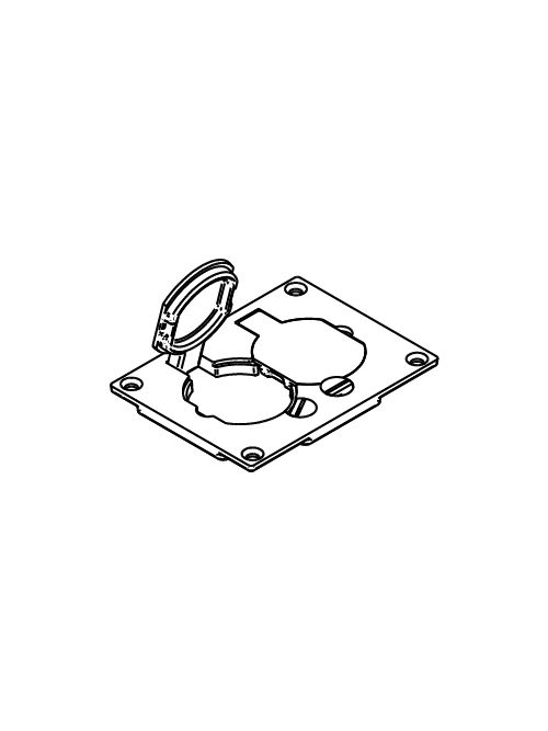 Wiremold 828PR-BLK 3-3/16 x 4-1/8" Black Polycarbonate Floor Box Duplex Cover Plate Wiremold 828PR-BLK 3-3/16 x 4-1/8" Black Polycarbonate Floor Box Duplex Cover Plate