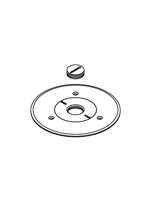 Wiremold 896CK-3/4 3/4" Threaded Brass Floor Box Communication or Power Cover Plate Wiremold 896CK-3/4 3/4" Threaded Brass Floor Box Communication or Power Cover Plate