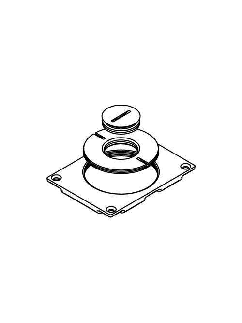Wiremold 829CK-1 2-5/8 x 1" Brass Floor Box Communication Cover Plate Wiremold 829CK-1 2-5/8 x 1" Brass Floor Box Communication Cover Plate