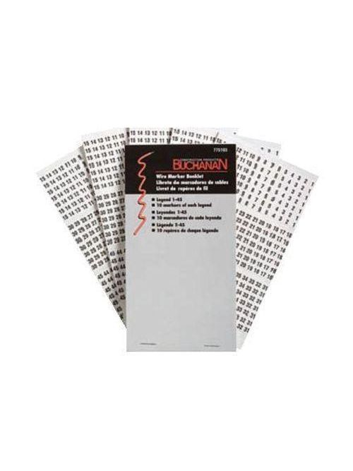 Ideal Industries 775102 Plastic Cloth A to Z 0 to 15 + -/Legend Wire Marker Booklet Ideal Industries 775102 Plastic Cloth A to Z 0 to 15 + -/Legend Wire Marker Booklet