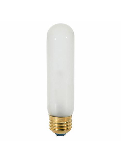 Product image for Satco S3899 60W T10 Incandescent; Frost; 2000 Average rated hours; 500 Lumens; Medium base; 120 Volt