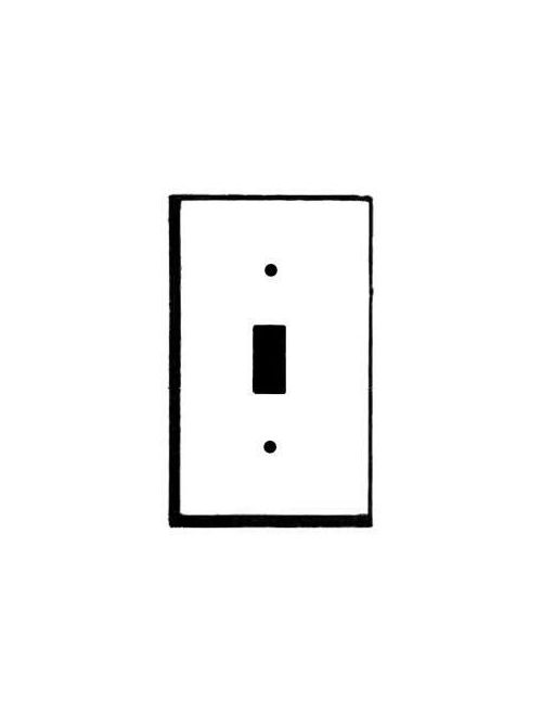 Product image for Mulberry 40671 1-Gang Polyethylene 1-Toggle Switch Wallplate