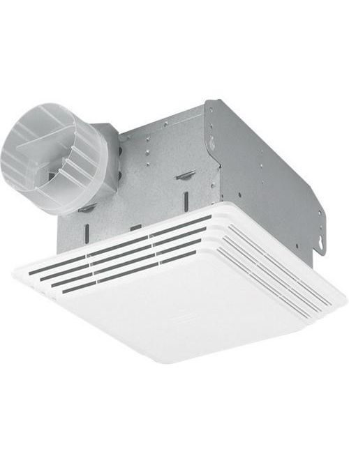 Broan 684 0.5 Amp 120 Volt 80 CFM 2.5 Sones 48 W 1280 RPM 10-5/8 x 11-1/8" White Polymeric Grille Ceiling/Wall Fan Broan 684 0.5 Amp 120 Volt 80 CFM 2.5 Sones 48 W 1280 RPM 10-5/8 x 11-1/8" White Polymeric Grille Ceiling/Wall Fan