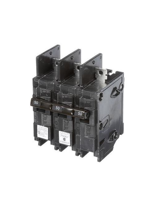 Siemens Industry BQ3B050H 240 Volt 50 Amp 22 kaic 3-Pole Type BQH Circuit Breaker Siemens Industry BQ3B050H 240 Volt 50 Amp 22 kaic 3-Pole Type BQH Circuit Breaker