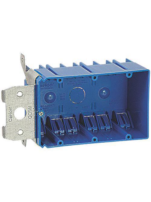 Carlon B349ADJ 3Gang PVC New Work Adjustable Outlet Box, 3" Deep, 49