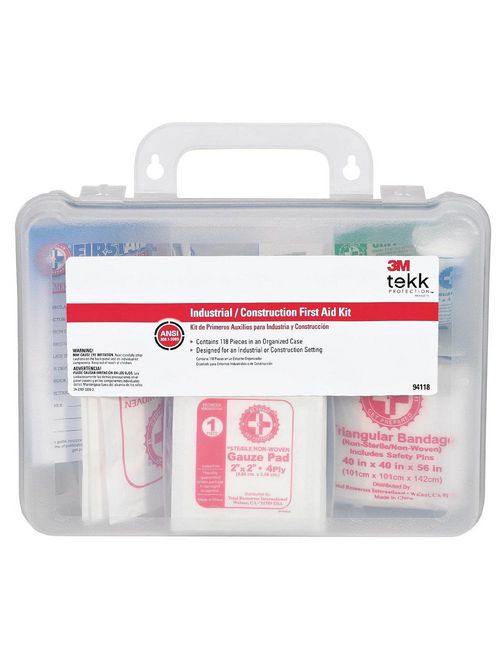 3M 94118-80025T Tekk 118-Piece Protection Construction/Industrial First Aid Kit 3M 94118-80025T Tekk 118-Piece Protection Construction/Industrial First Aid Kit