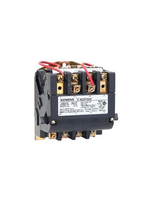 Siemens Industry 40DP12BF 3 Hp 1-Phase 120 VAC Size 1 Heavy Duty NEMA Magnetic Contactor Siemens Industry 40DP12BF 3 Hp 1-Phase 120 VAC Size 1 Heavy Duty NEMA Magnetic Contactor