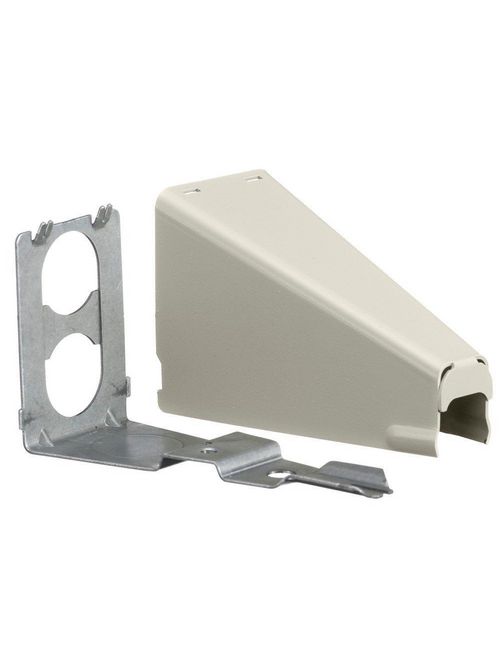 Product image for Hubbell HBL5786IV Ivory Metal Raceway Adjustable Offset Connector