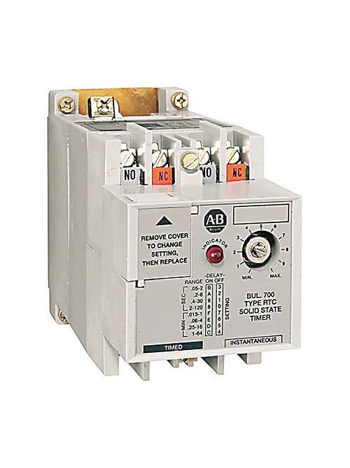 Product image for Allen Bradley 700-RTC02110U1 Solid State Timing Relay