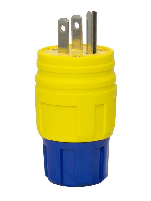 Product image for Ericson Manufacturing Company 1510-PW6P 125 Volt 15 Amp 3-Wire Straight Blade Plug