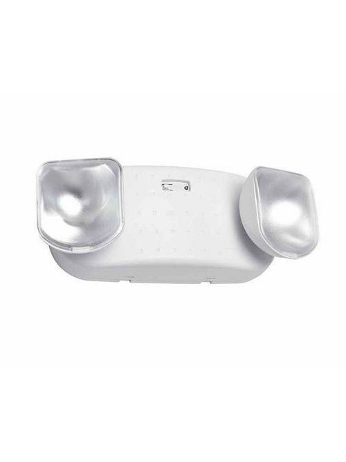 Product image for Philips CTX6 2-Lamp 12 W 6 Volt White Thermoplastic Emergency Unit with Adjustable Lamp Head