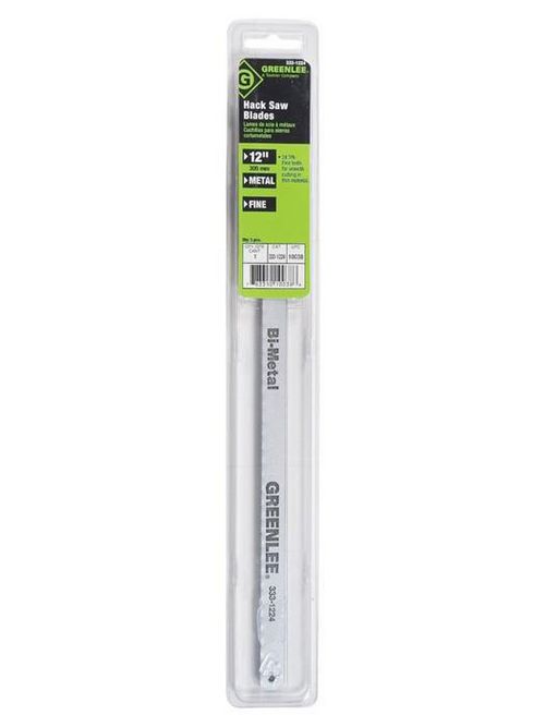 Greenlee 333-1224 24 Inch 18 TPI Bi-Metal Fully Adjustable Hacksaw Blade Greenlee 333-1224 24 Inch 18 TPI Bi-Metal Fully Adjustable Hacksaw Blade