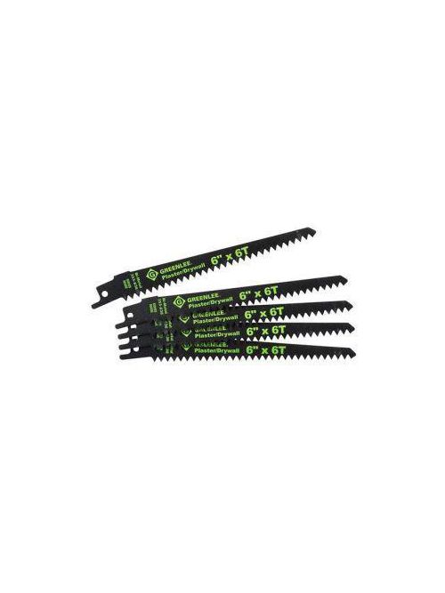 Product image for Greenlee 353-636 6 x 3/4 x 0.05 Inch Bi-Metal Taper Back Reciprocating Saw Blade