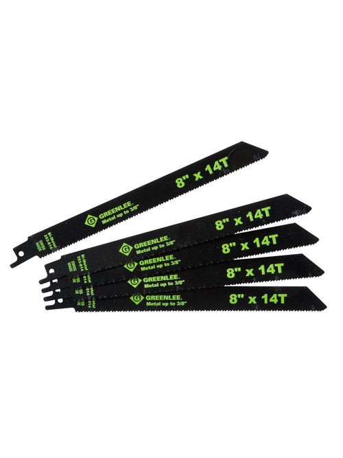Greenlee 353-814 8 x 3/4 x 0.05 Inch Bi-Metal Straight Back Reciprocating Saw Blade Greenlee 353-814 8 x 3/4 x 0.05 Inch Bi-Metal Straight Back Reciprocating Saw Blade