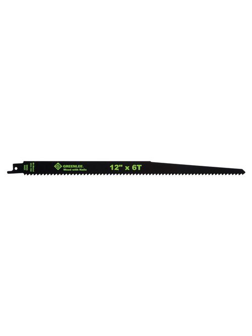 Greenlee 353-156 12 x 3/4 x 0.05 Inch Bi-Metal Straight Back Reciprocating Saw Blade Greenlee 353-156 12 x 3/4 x 0.05 Inch Bi-Metal Straight Back Reciprocating Saw Blade