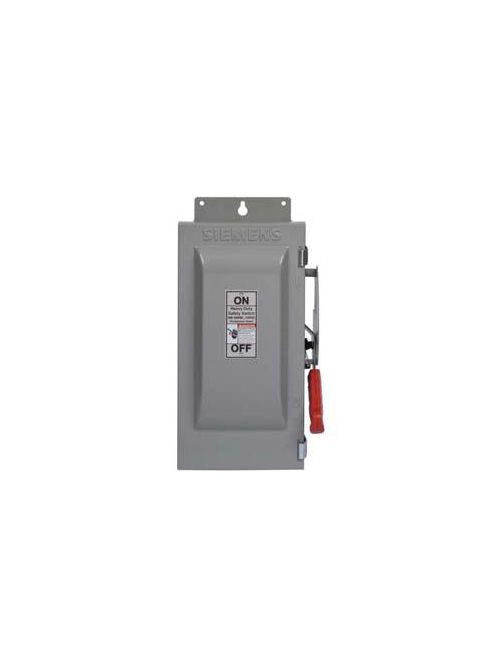 Product image for Siemens HNF266 240/480/600 VAC 250/600 VDC 600 Amp 2-Pole 2-Wire NEMA 1 Heavy Duty Non-Fusible Safety Switch