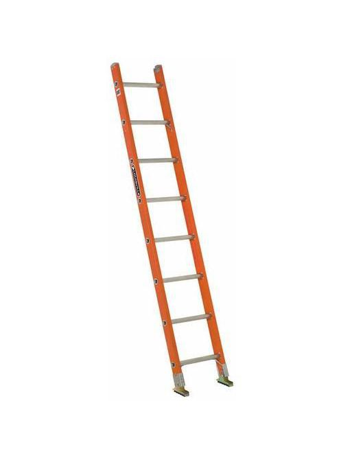 Product image for Louisville Ladder FE3108 8 Foot Fiberglass Single Extension Ladder