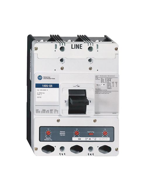 Product image for Allen Bradley 140U-Q6X3 600 Amp Molded Case Circuit Breaker Frame