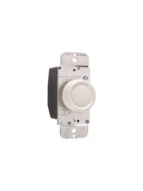 Product image for Pass & Seymour 94301-LA 120 Volt 3 Amp 1-Pole Light Almond Rotary Fan Speed Control