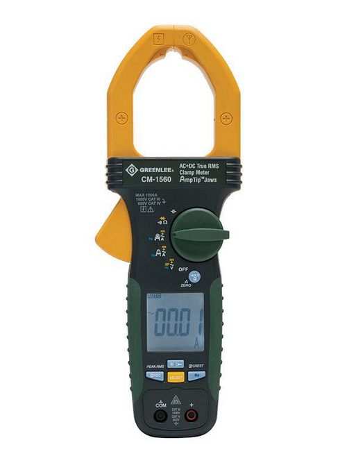 Product image for Greenlee CM-660 600 VAC/VDC 600 Amp 6000-Count LCD Digital General Purpose Clamp Meter