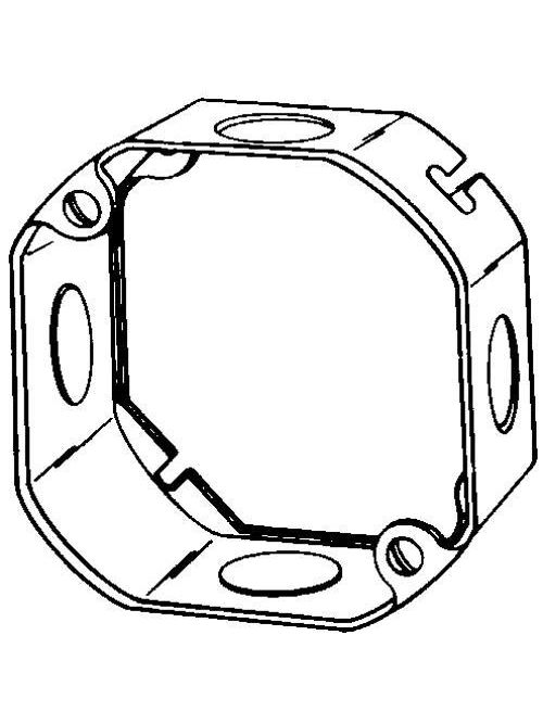 Product image for Appleton 4OE-1/2 4 x 1-1/2" 15.5 In. Steel Octagon Outlet Box