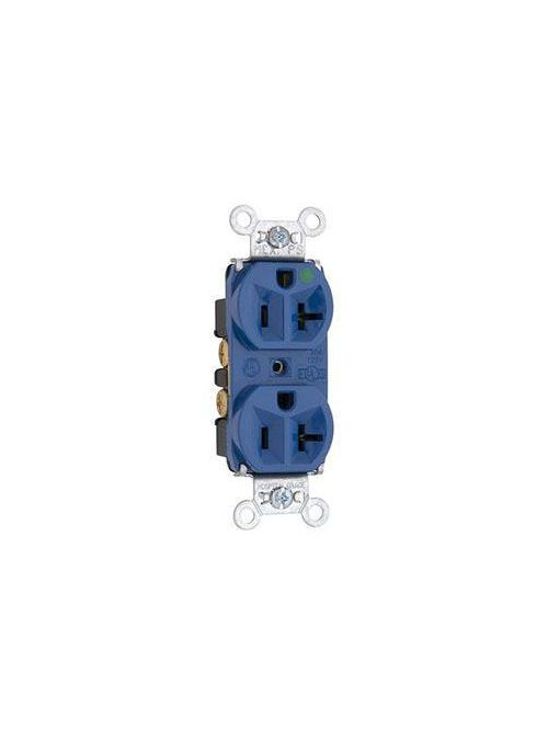 Product image for Pass & Seymour 8300HBL Hospital Grade, Special Receptacle Duplex 20A, 125V