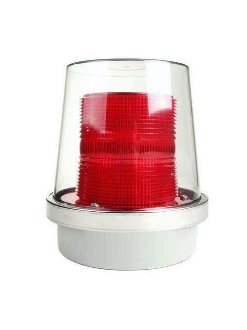 Edwards Signaling 90RN5 120 VAC 0.1 Amp Red Cast Base Flashing Xenon