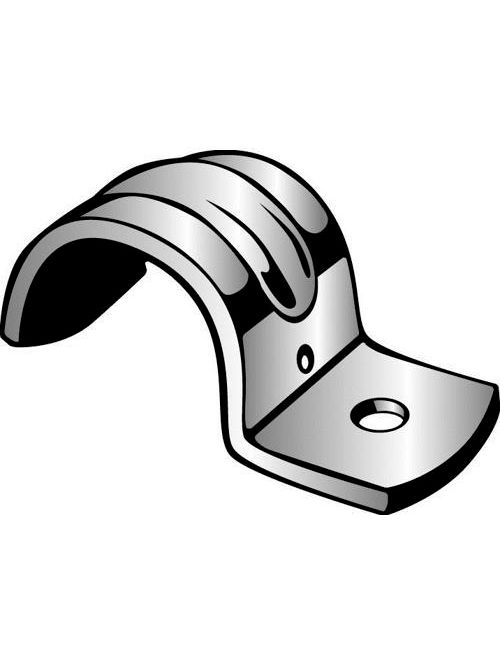 Minerallac H30 1/2 Inch Zinc Plated Steel Heavy Duty 1-Hole EMT Conduit Strap Minerallac H30 1/2 Inch Zinc Plated Steel Heavy Duty 1-Hole EMT Conduit Strap