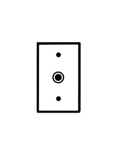 Product image for Pass & Seymour SP11 1-Gang 1-Telephone/Cable Outlet Brown Smooth Thermoset Plastic Standard Communication Wallplate