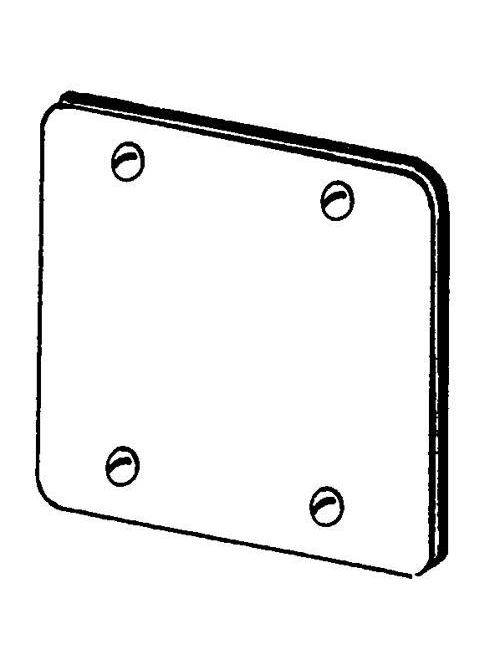 Product image for Appleton 8487P 4-11/16" Square Plenum Box Cover