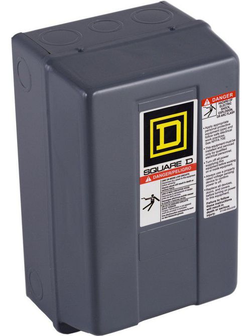 Product image for Square D 8903SMG2V08 208 VAC 30 Amp 3-Pole NEMA 1 Electrically Held Lighting Contactor