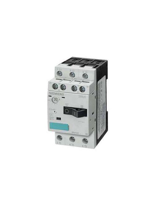 Product image for Siemens 3RV1011-0HA15 3-Pole 0.8 Amp 690 VAC 3-Phase Screw Terminal Thermal Magnetic Motor Starter Protector