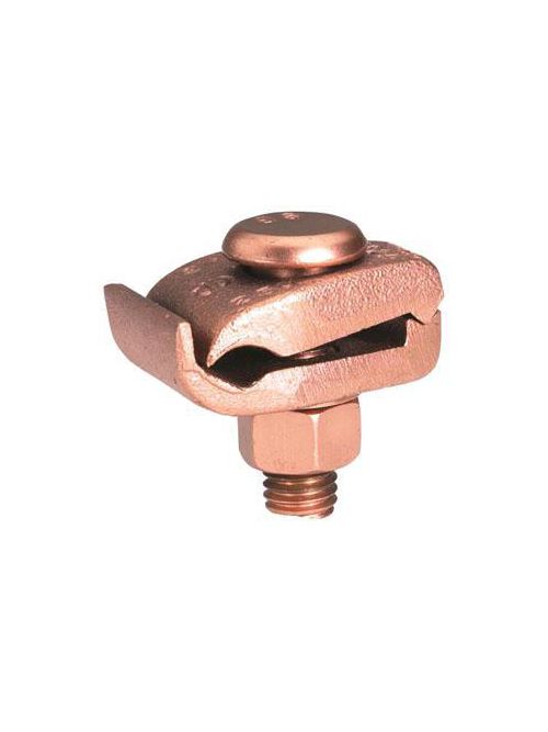 Product image for Burndy GB29W Mechanical Grounding Connector, Cable to 1/4" Thick Bar, 2/0 AWG (Sol) -250 kcmil, 1/2" Stud, Tin Hot Dipped