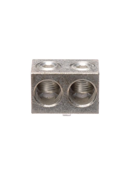 Product image for Siemens H56732 9/16" x 5/16" Stud/Allen 4 AWG - 350 MCM 2-Conductor Tinned Aluminum 1-Hole Connector Lug