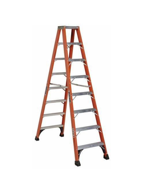 Product image for Louisville Ladder FM1408HD 8 Foot 375 lb Duty Rating Fiberglass Twin Front Ladder