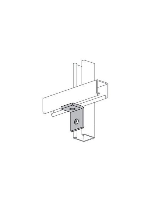 Product image for Power-Strut PS 604 EG Electrogalvanized 2-Hole Corner Channel Angle Fitting